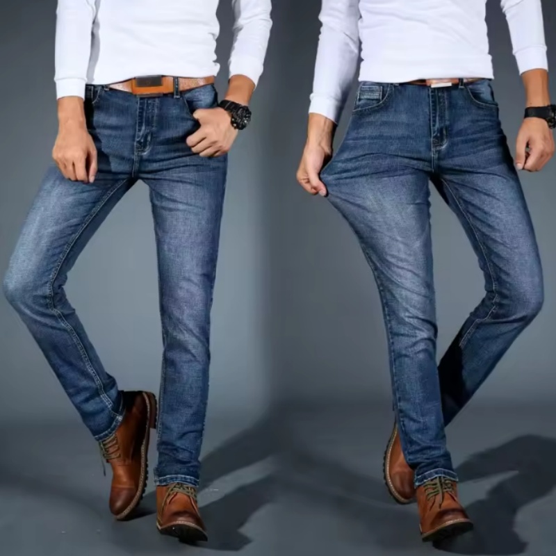 Levis Jeans 501 - Męskie jeansy biznesowe 2025, casualowe, proste,
