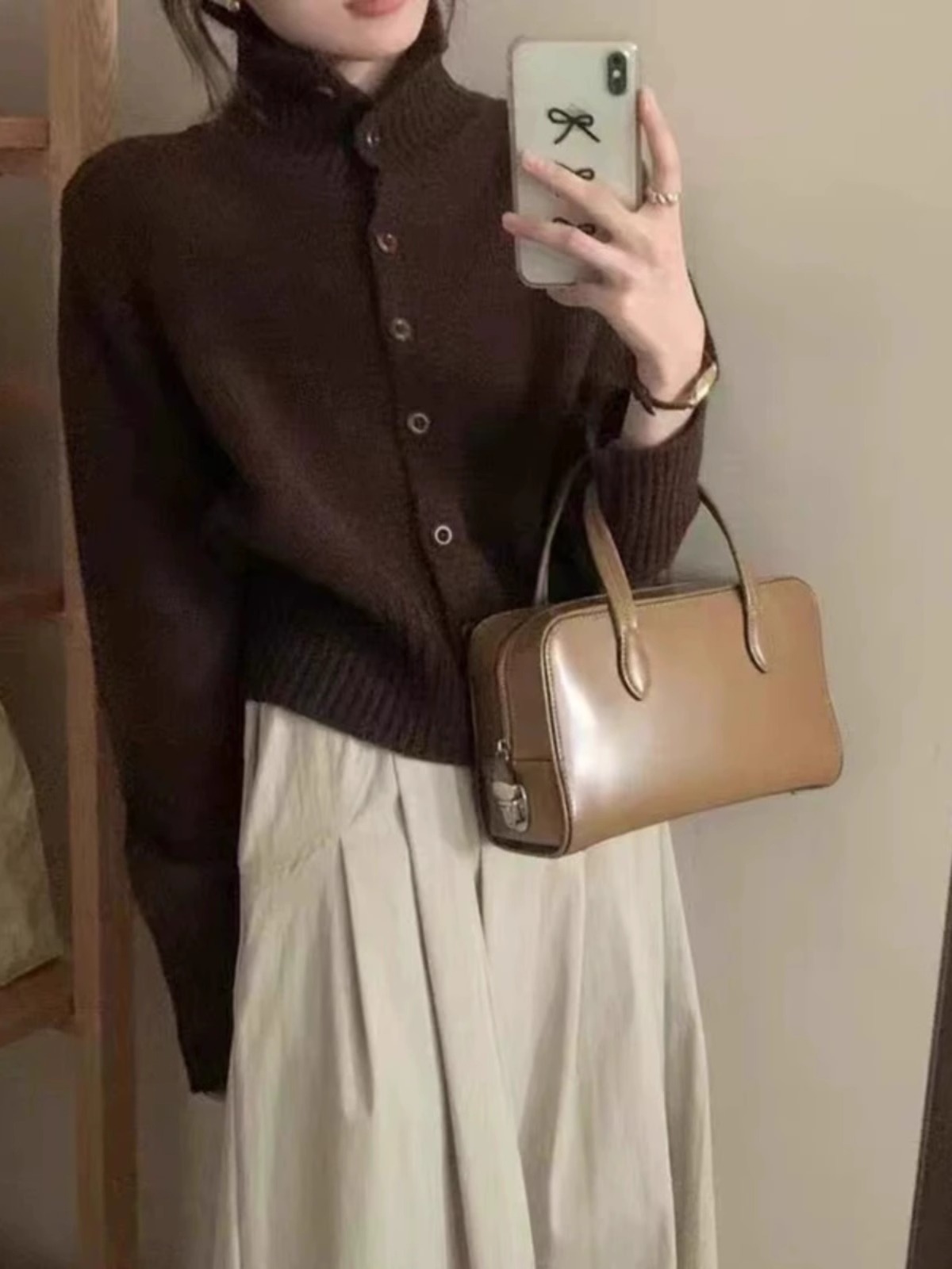 Wool Coat Peacoat - Francuski nowy krótki kaszmirowy kardigan z