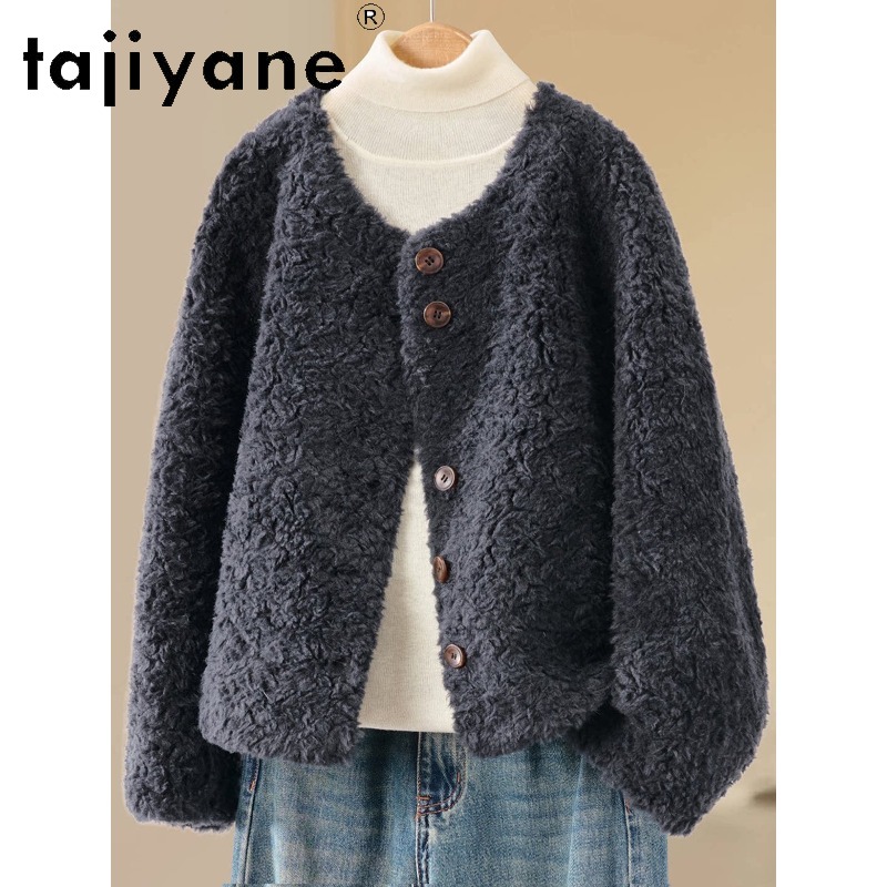 TAJIYANE 100% Wełniany Płaszcz – Wool Coat Peacoat recenzja i cena