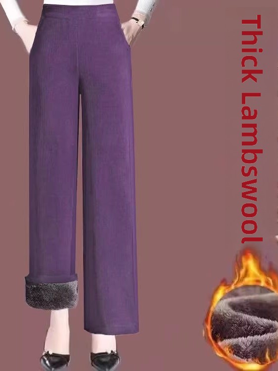 Grube spodnie z wysokim stanem – Corduroy Pant Warm recenzja i cena