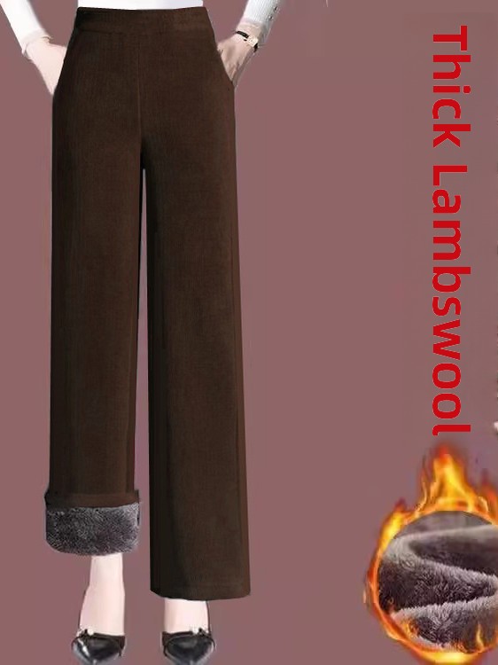 Grube spodnie z wysokim stanem – Corduroy Pant Warm recenzja i cena